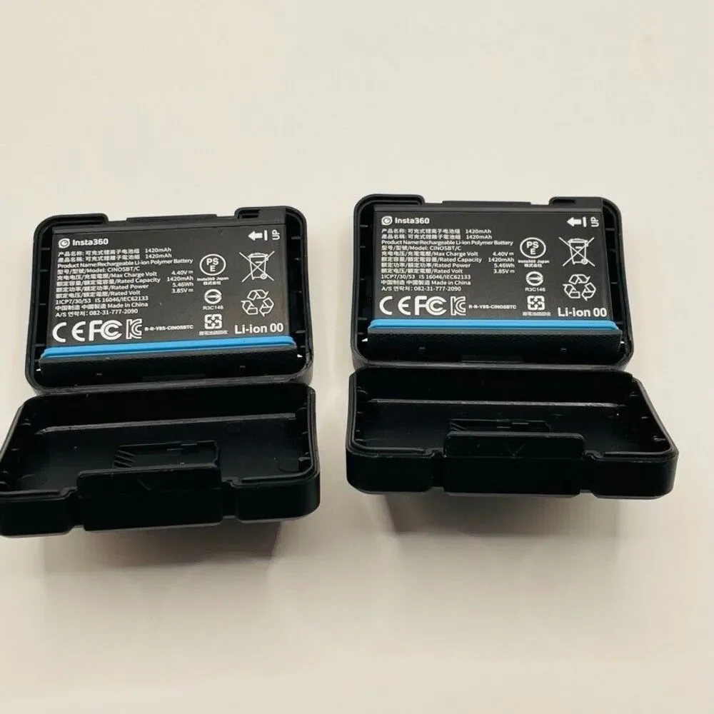 Insta360 x2 Genuine Batteries with Low Usage + X Cases‎